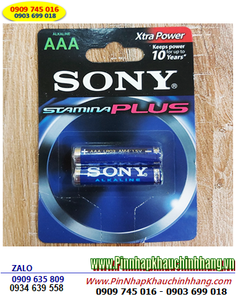 Sony AM4 LR03, Pin 1.5v Alkaline Plus Sony AM4 LR03 / Extra Power chính hãng (Vỉ 2viên)